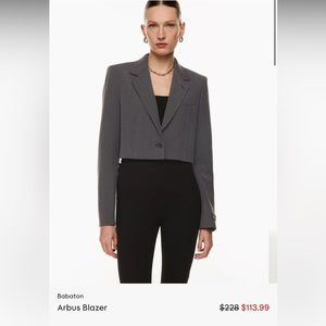 Aritzia Arbus Blazer grey/black size XS